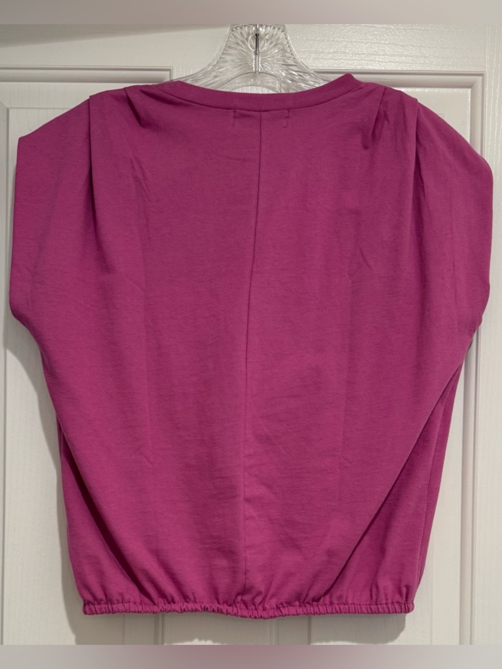 NWT Evereve Leah Gathered Tee by Michael Stars in Orchid - Picture 2 of 10